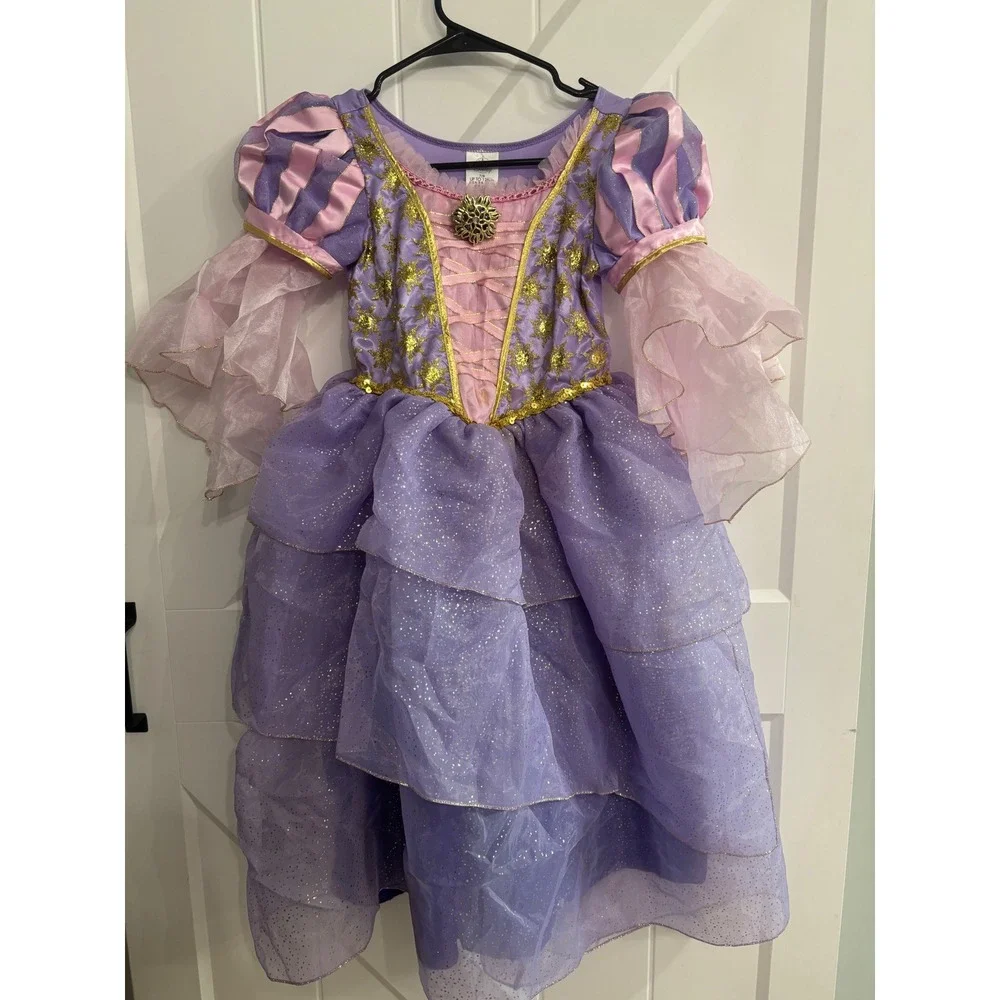 Disney Castle Collection Rapunzel Costume Dress Girls 7/8 Purple Princess Gown